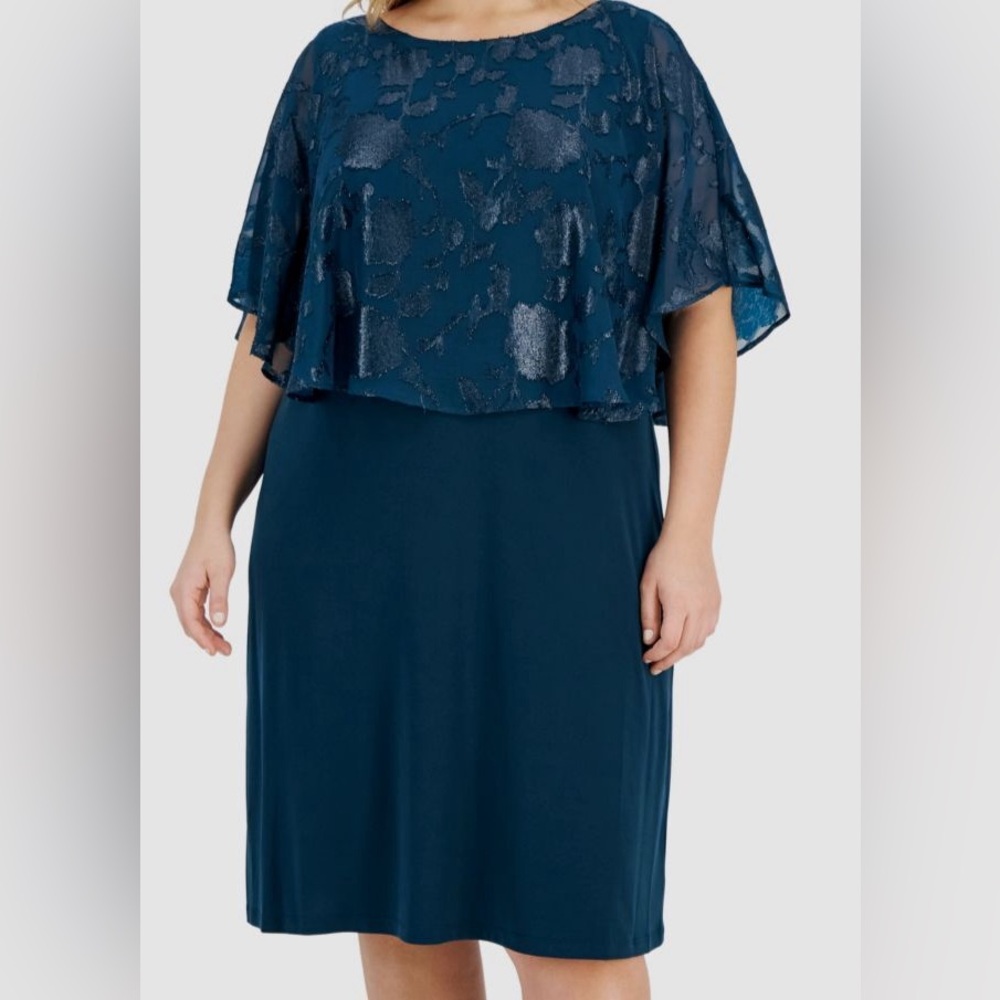Connected Apparel Blue Dress